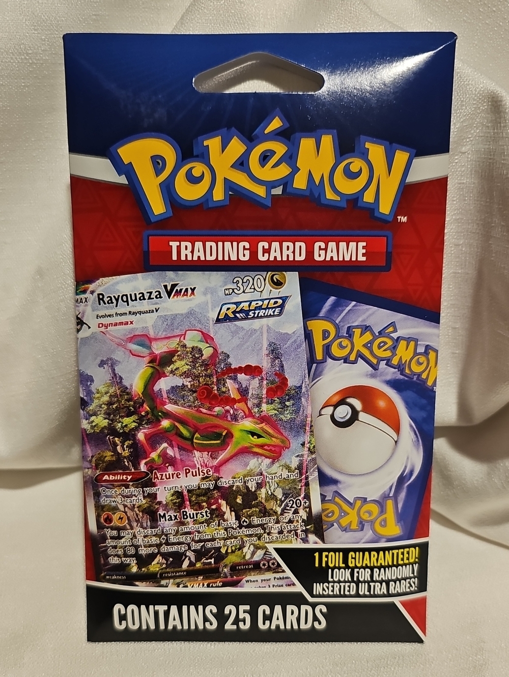 Pokémon Trading Card Game Rayquaza VMAX 25 Card Pack New